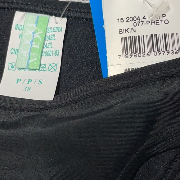 🎉HP🎉Black Bikini w/Charms Size Petite Small - Picture 7 of 8